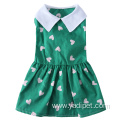 Green Summer cat Dog Dress Puppy Clothes